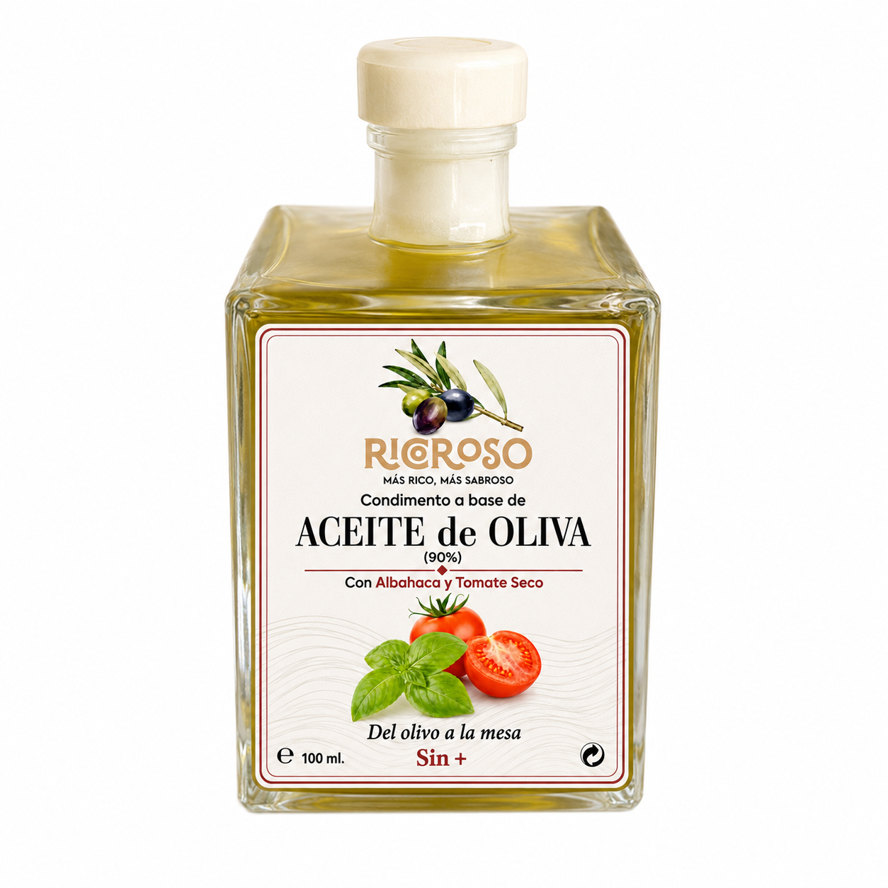 AOVE de Tomate Seco y Albahaca | 100 ml
