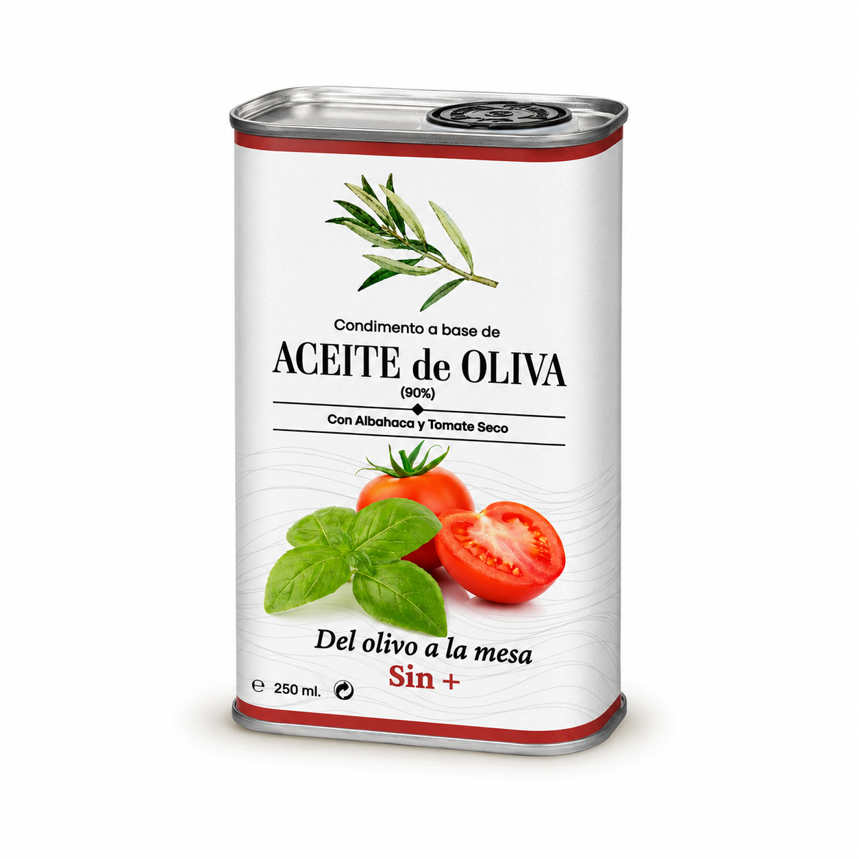Lata AOVE de Tomate seco y albahaca | 250ml
