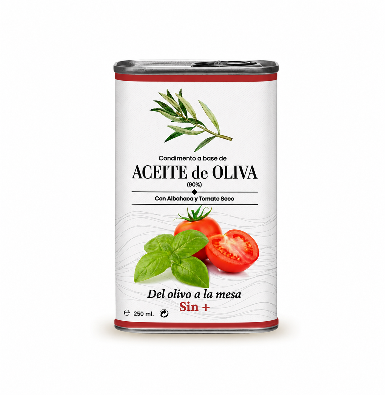 Lata AOVE de Tomate seco y albahaca | 250ml