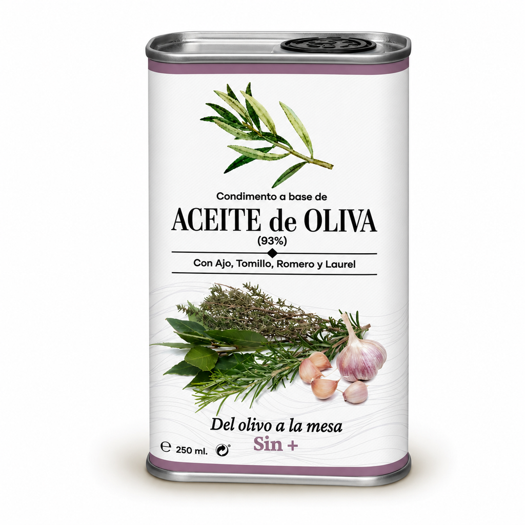 Lata AOVE de Ajo, Tomillo, Romero y Laurel | 250ml