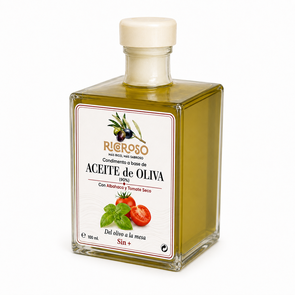 AOVE de Tomate Seco y Albahaca | 100 ml