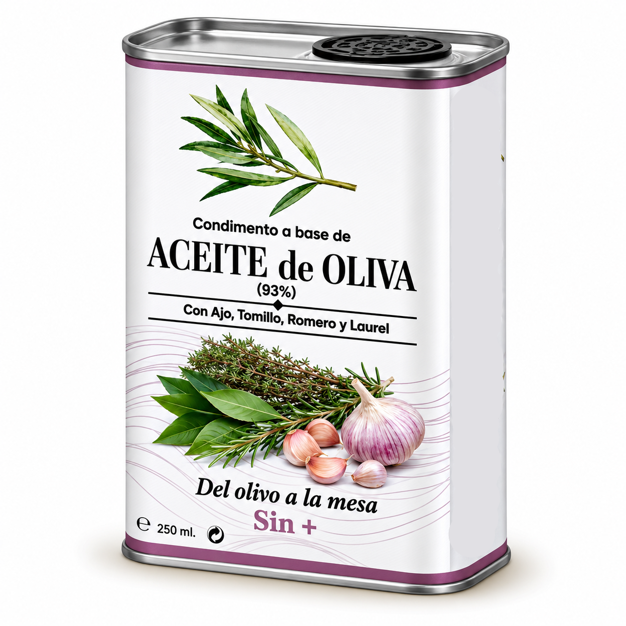Lata AOVE de Ajo, Tomillo, Romero y Laurel | 250ml