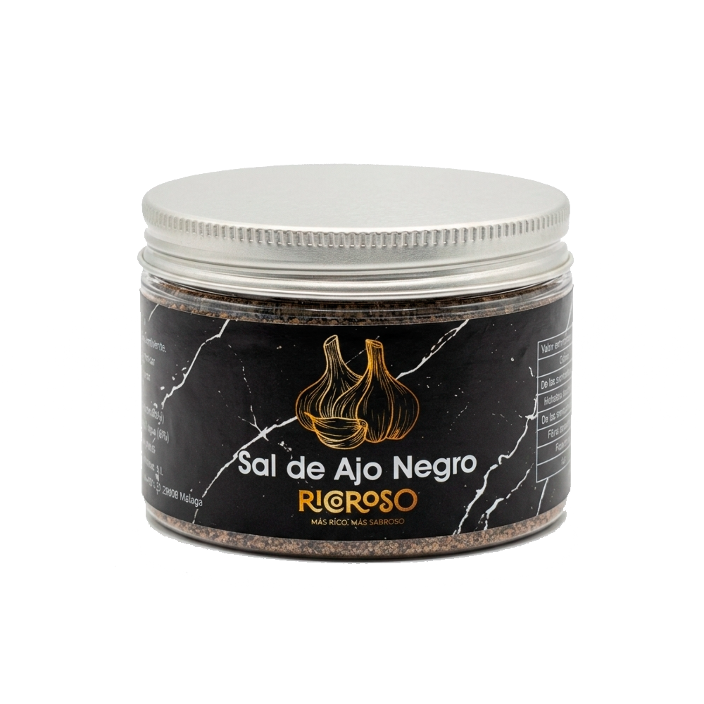 Sal con Ajo Negro | 150 g | Natural y Sin Aditivos