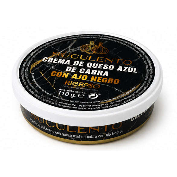 Crema de queso azul de cabra con ajo negro | 110 g | Suculento