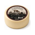 Pieza entera de queso Umbrío de Ricoroso, semicurado de leche de cabra con trufa negra, 700 gramos.